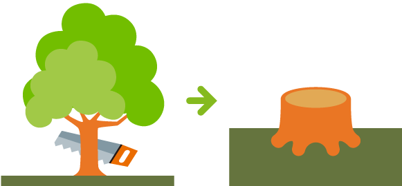 庭木の伐採 抜根 植木屋革命のクイック ガーデニング 庭木の伐採 抜根 植木屋革命のクイック ガーデニング