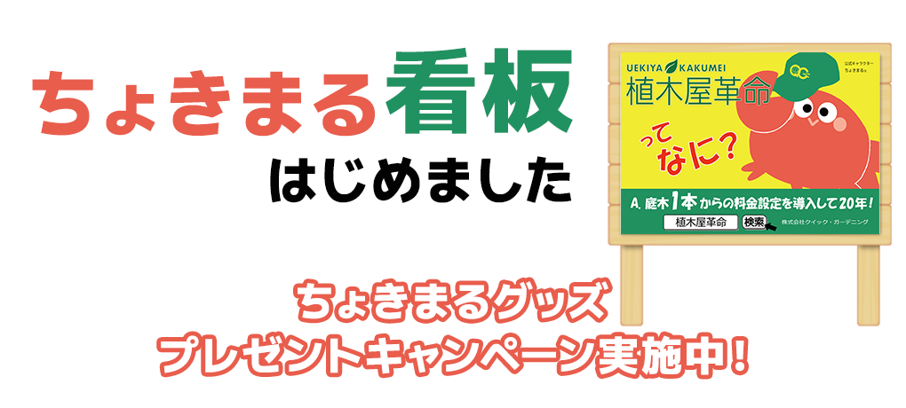 ちょきまる看板はじめました