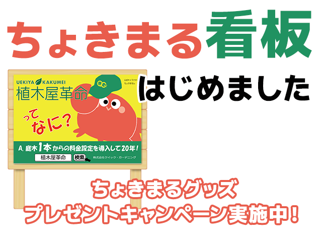 ちょきまる看板はじめました