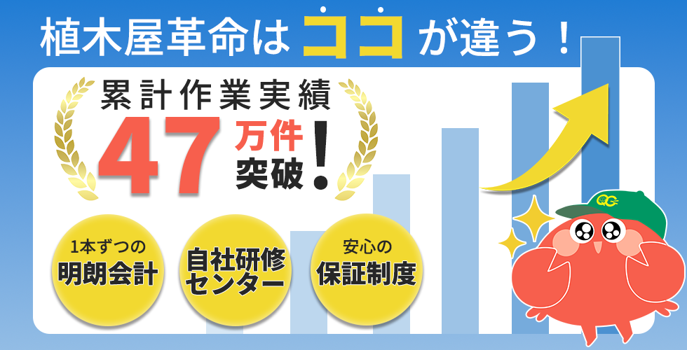 植木屋革命はココが違う！