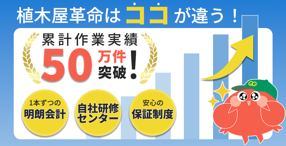 植木屋革命はココが違う!