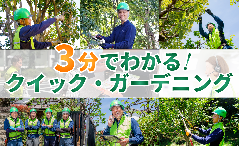 3分で分かる！クイック・ガーデニング
