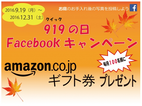 Facebookキャンペーンがスタートしました！