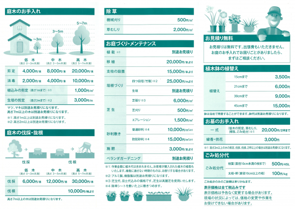 価格据え置きのお知らせ